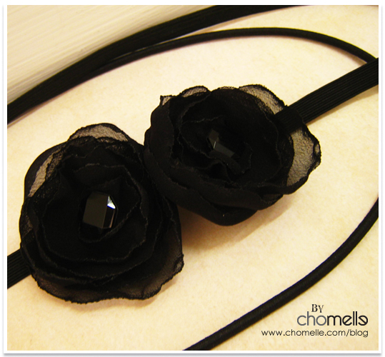 chomelle chiffon flower headband