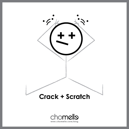 crack and scratch