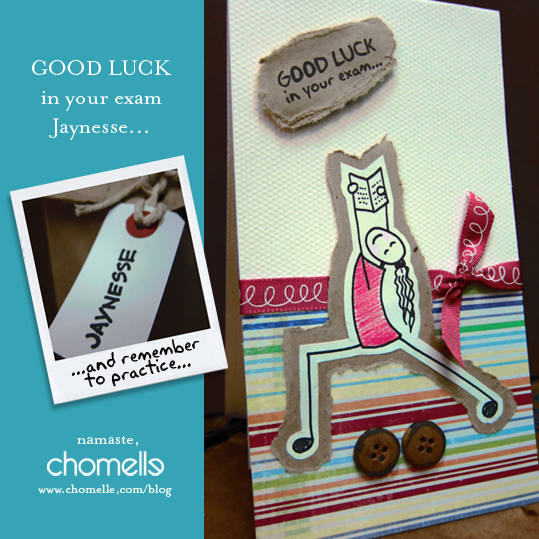 good luck handmade card