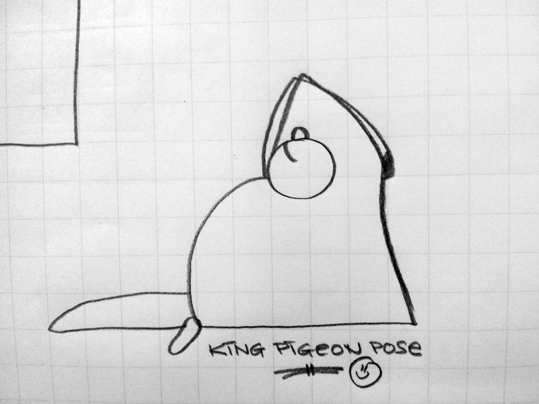king pigeon pose