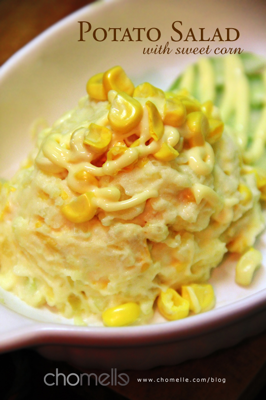 potato salad with sweet corn